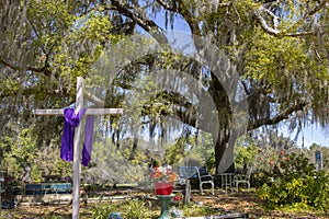 Lenten cross for Easter season