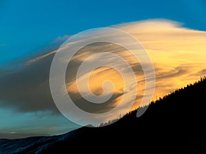 Lenticular Cloud at Sunset