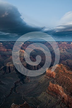 Lenticular clouds over Grand Canyon