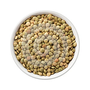 Lentils in a Ceramic Bowl photo