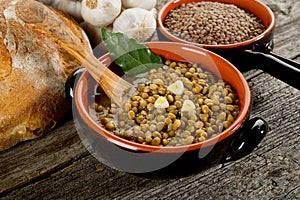 Lentils soup photo