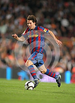 Leo Messi in action