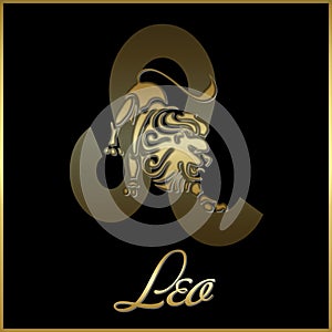 Leo zodiac sign photo