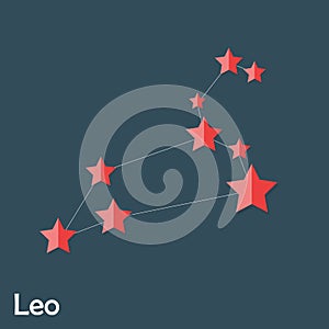 Leo Zodiac Sign of the Beautiful Bright Stars