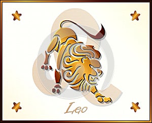 Leo zodiac star sign photo