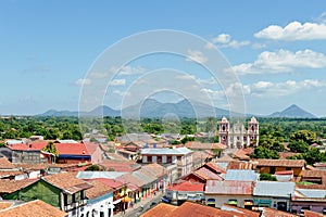 Leon city aerial Nicaragua photo