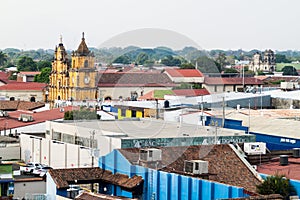 LEON, NICARAGUA - APRIL 25, 2016: Recoleccion church in Leon, Nicarag