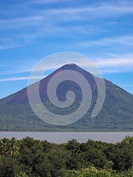 Portrait of Momotombo volcano seen from Leon Viejo, Nicaragua photo