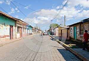 Leon street scene Nicaragua photo