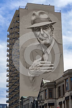 Leonard Cohen mural