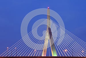 Leonard P. Zakim Bunker Hill Bridge at Night