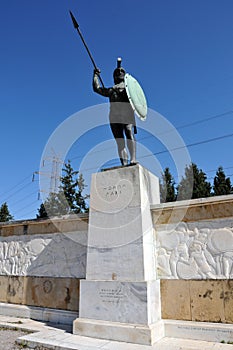 Leonidas statue in Thermopylae, Greece