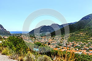 The Leonidio town in Peloponnese