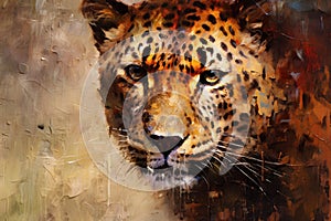 Leopard form and spirit through an abstract lens dynamic and expressive Leopard print