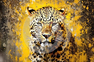 Leopard form and spirit through an abstract lens dynamic and expressive Leopard print