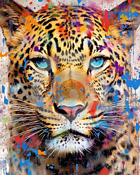 Leopard form and spirit through an abstract lens dynamic and expressive Leopard print