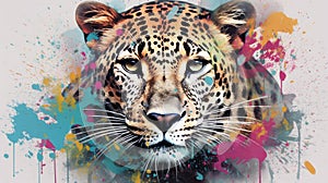 Leopard form and spirit through an abstract lens dynamic and expressive Leopard print