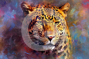 Leopard form and spirit through an abstract lens dynamic and expressive Leopard print