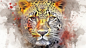 Leopard form and spirit through an abstract lens dynamic and expressive Leopard print