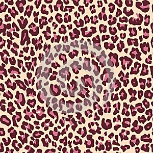Leopard fur pattern texture repeating seamless pink black print