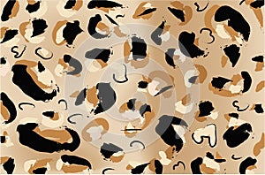 Leopard fur vector