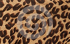 Leopard pattern, fabric print, background, sample.