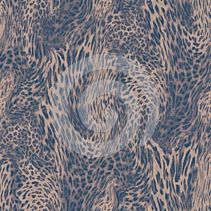 Decorative leopard print pattern for textiles