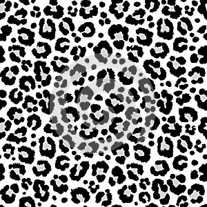 Leopard pattern texture repeating seamless design, vector illustration background animal spot