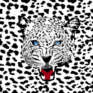 Leopard pattern vector
