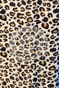 Leopard print material