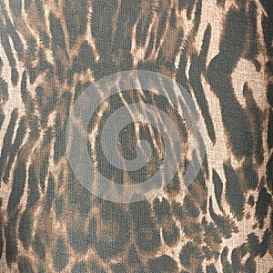 Leopard print material fabric pattern background photo