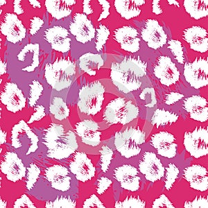 Leopard print pattern. Repeating seamless animal background