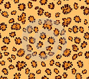 Leopard Print Pattern Seamless Texture for Design Projects