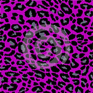 Leopard print pattern. Vector seamless background