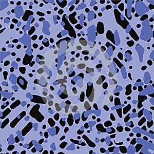 Leopard print pattern. Vector seamless background