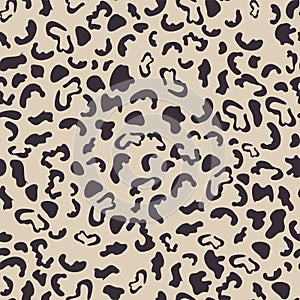 Leopard print pattern. Vector seamless background