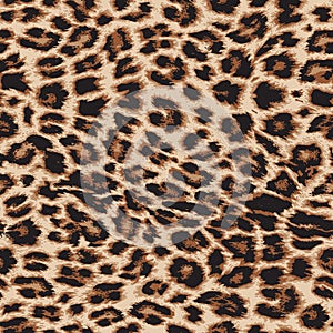 Leopard print repeat pattern - vector file.