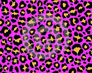 Leopard print seamless pattern, Leopard repeating pattern, Vector illustration