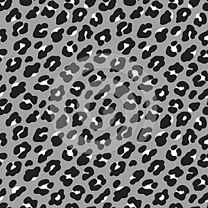 Leopard print seamless pattern. Vector illustration background