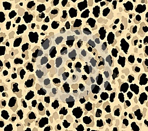 Leopard Print Texture Seamless Pattern for Design Projects