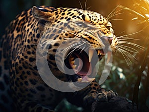 Leopard roar