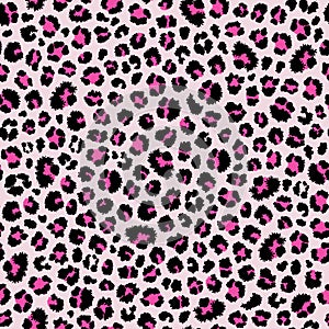 Leopard seamless pattern. Animal print. Vector background