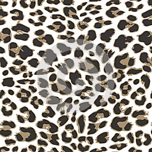 Leopard seamless pattern background, photo