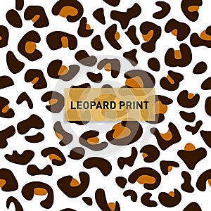 Leopard seamless pattern design, cheetah seamless vector illustration background, Leopard print - Vector