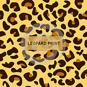 Leopard seamless pattern design, cheetah seamless vector illustration background, Leopard print - Vector