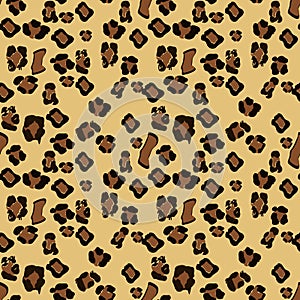 Leopard seamless pattern design, illustration background