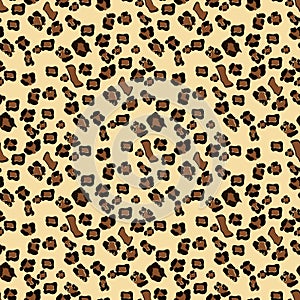 Leopard seamless pattern design, illustration background