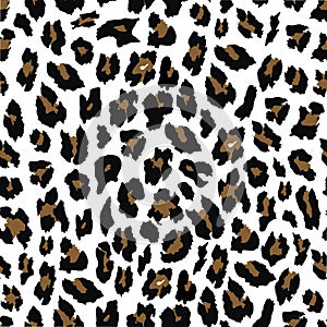 Leopard seamless pattern design . illustration background