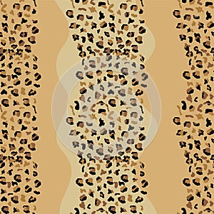 Leopard seamless pattern design illustration background