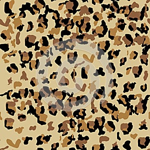 Leopard seamless pattern design illustration background